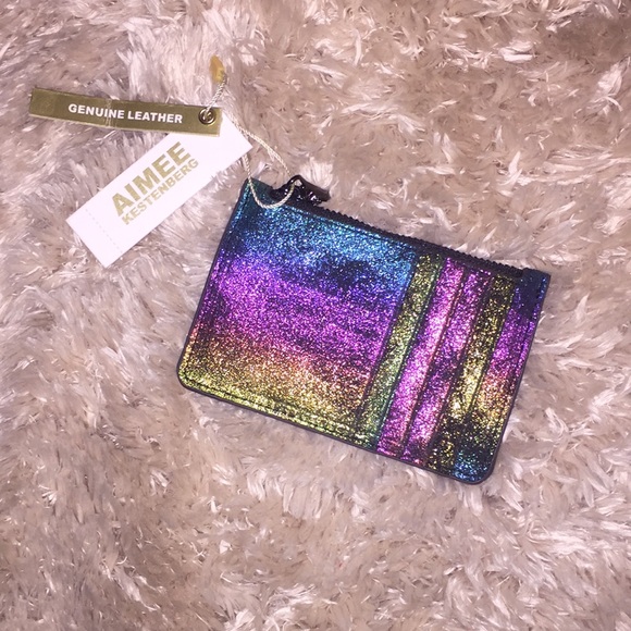 Aimee Kestenberg Handbags - 🌈 Aimee kestenberg rainbow credit card wallet NWT